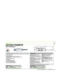 Thumbnail of document Data Sheet - 641B Air Velocity Transmitter